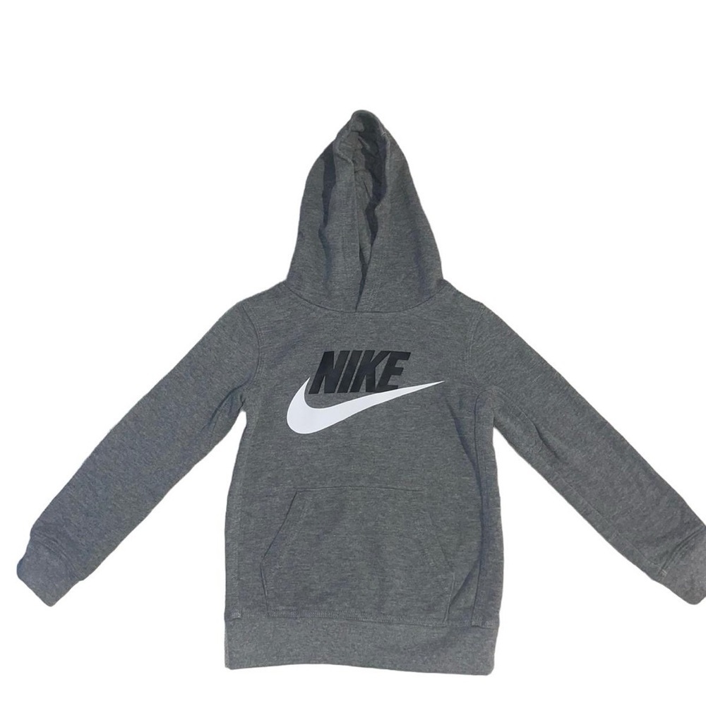 Nike Club Fleece Gray Pullover Hoodie 4-5Yrs